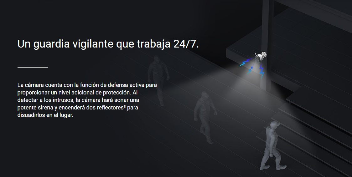 Cámara de seguridad H3 2K (3MP Sirena y Luz)