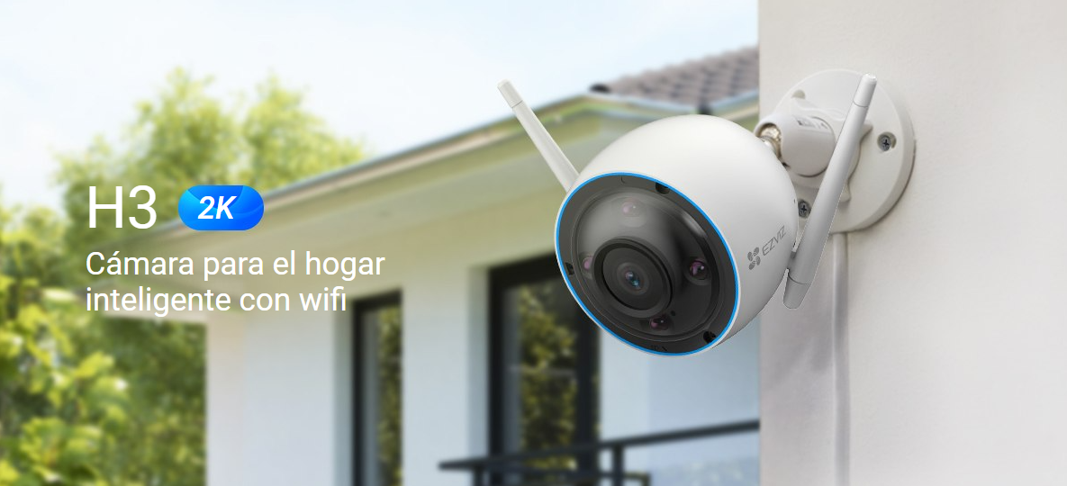 Cámara de seguridad H3 2K (3MP Sirena y Luz)
