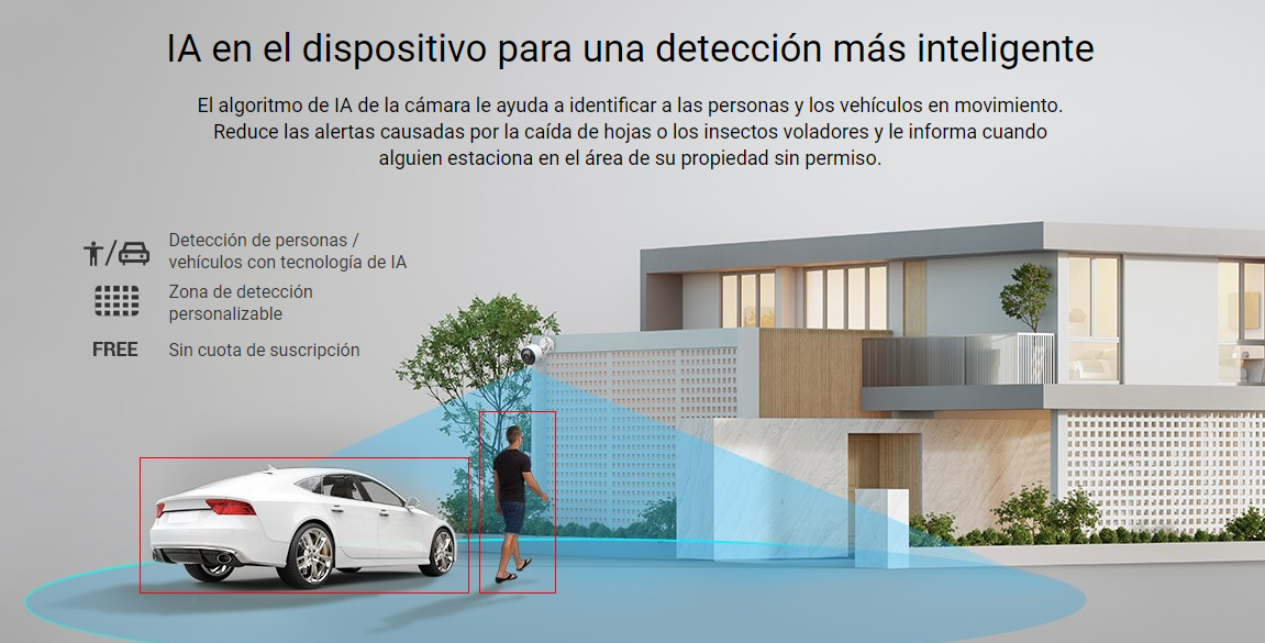 Cámara de seguridad H3 2K (3MP Sirena y Luz)
