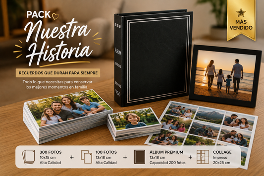 ❤️ Pack Nuestra Historia ⭐ MÁS VENDIDO (400 Fotos + Álbum + 🎁)